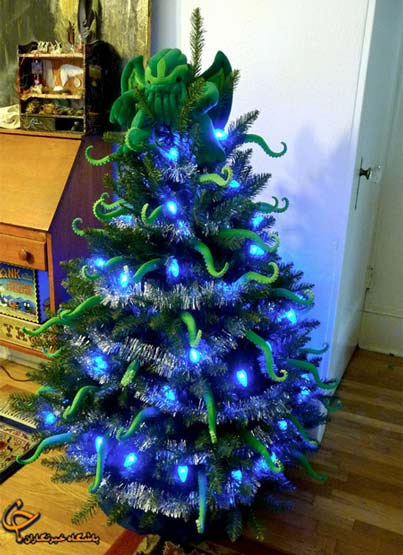 تصاویر جالب از عجیب‌ترین درخت‌های کریسمس