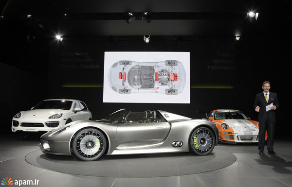 خودروهای لوکس,پورشه,Sports Car Porsche 918 Spyder,apam.ir