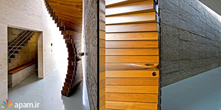 ایده های خلاقانه,Curtain Door made from Wood,apam.ir