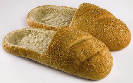 ایده های خلاقانه,Edible Shoes Made of Bread,apam.ir