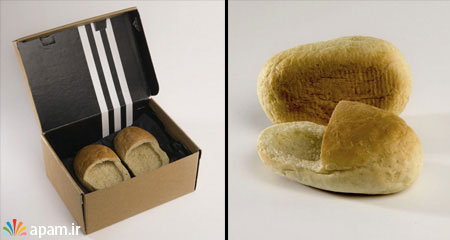 ایده های خلاقانه,Edible Shoes Made of Bread,apam.ir