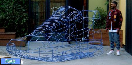 ایده های خلاقانه,Nike Sneaker Wireframe