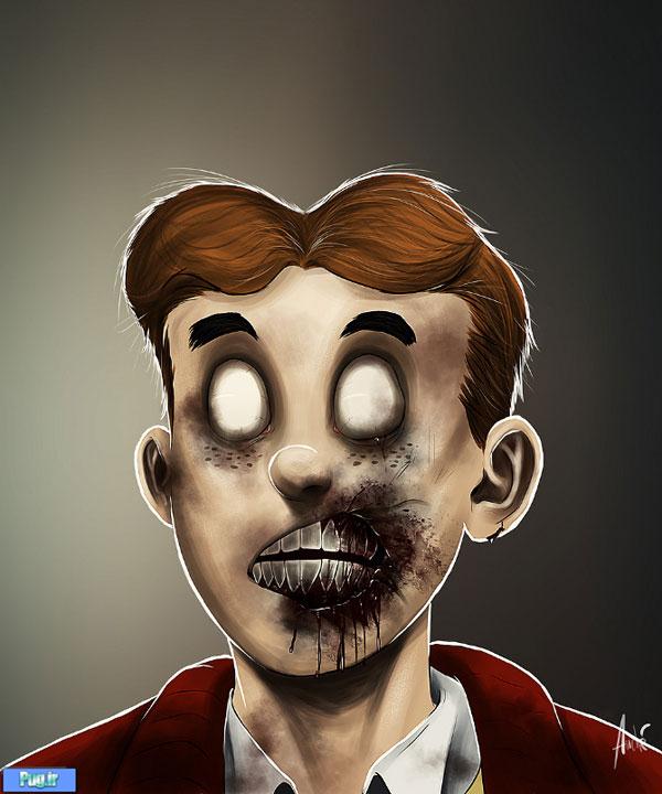 Zombie Archie web Zombie Portraits By Andre De Freitas