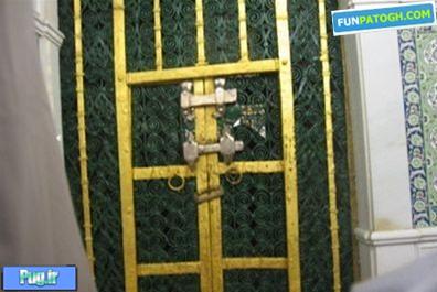 تصویر درب خانه حضرت فاطمه(س) در مدینه