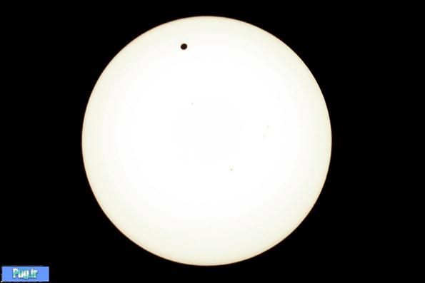 گزارش تصویری / گذر سیاره زهره از مقابل خورشید