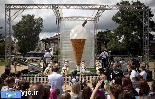  بزرگترین بستنی جهان +عکس