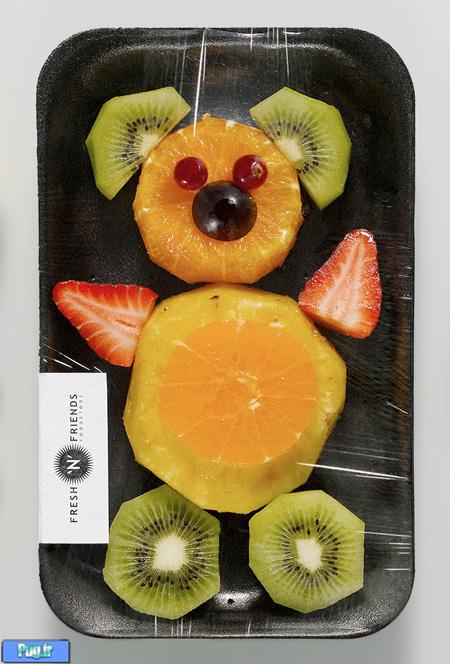 ایده ای جالب برای میوه خوردن بچه ها 