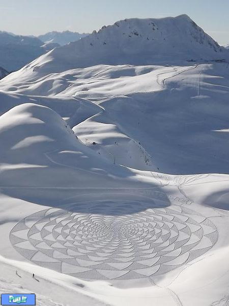 هنرمندی با برف 