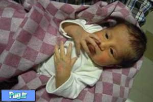 نجات نوزاد چهار روزه در جاده چالوس