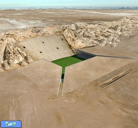 استادیومی در صحرا 
