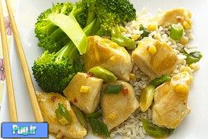 خوراک مرغ و برنج رژیمی(کم کلسترول)