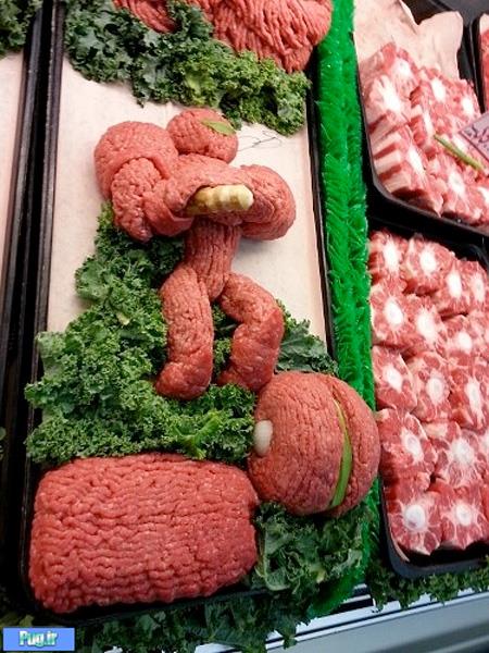 گوشت چرخ کرده هایی با شکل های عجیب 