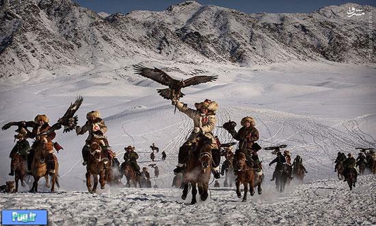 جشنواره شکار با عقاب در قزاقستان