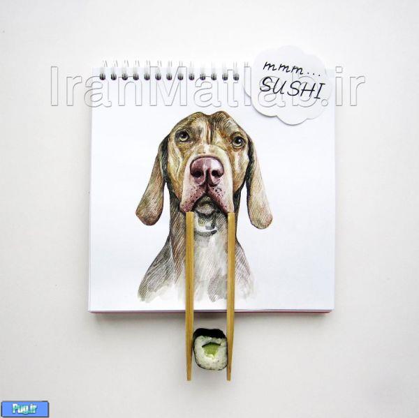 شوخی جالب با نقاشی سگ